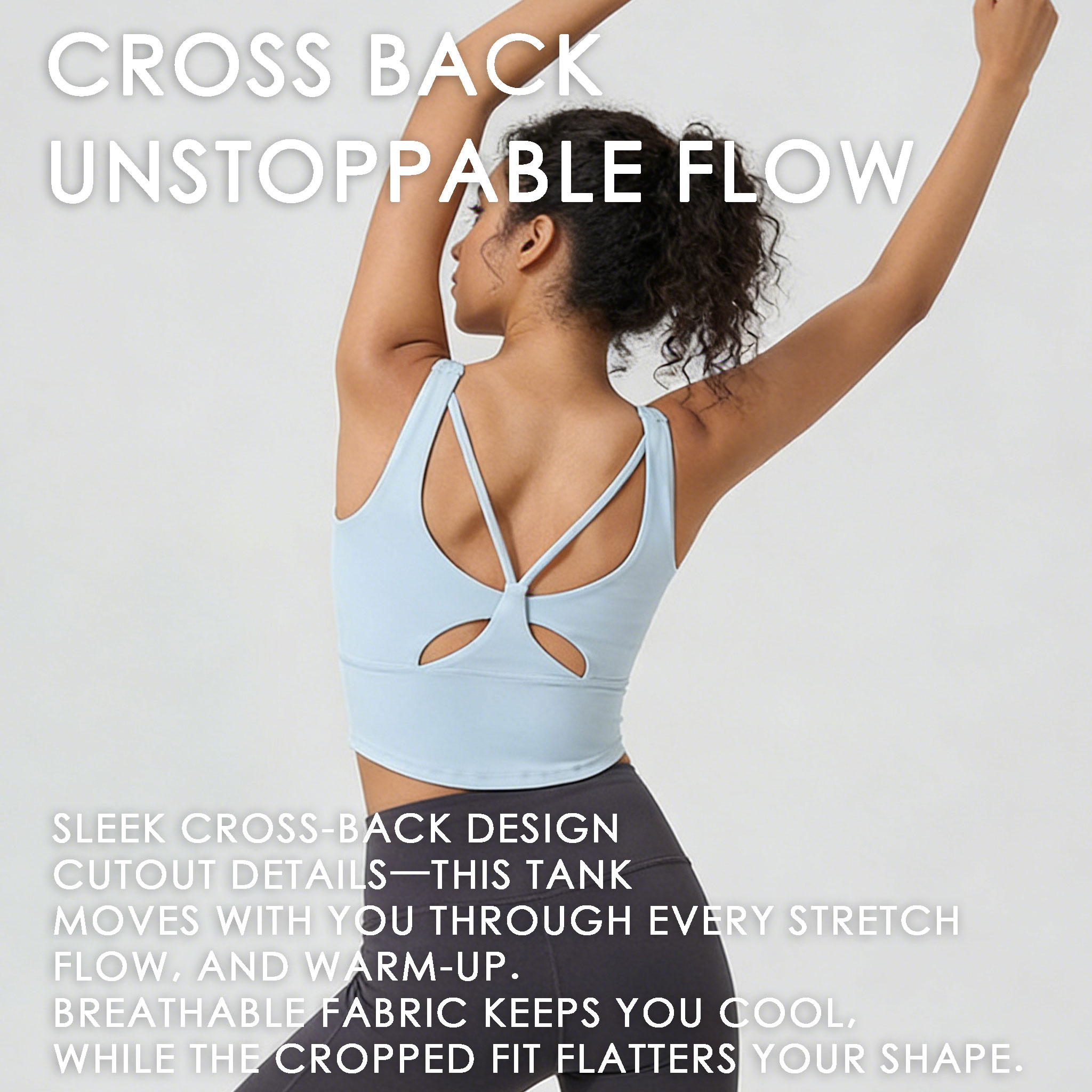 Women's Fixed Cup Yoga Sports  - Sports Bra Racerback recension och pris