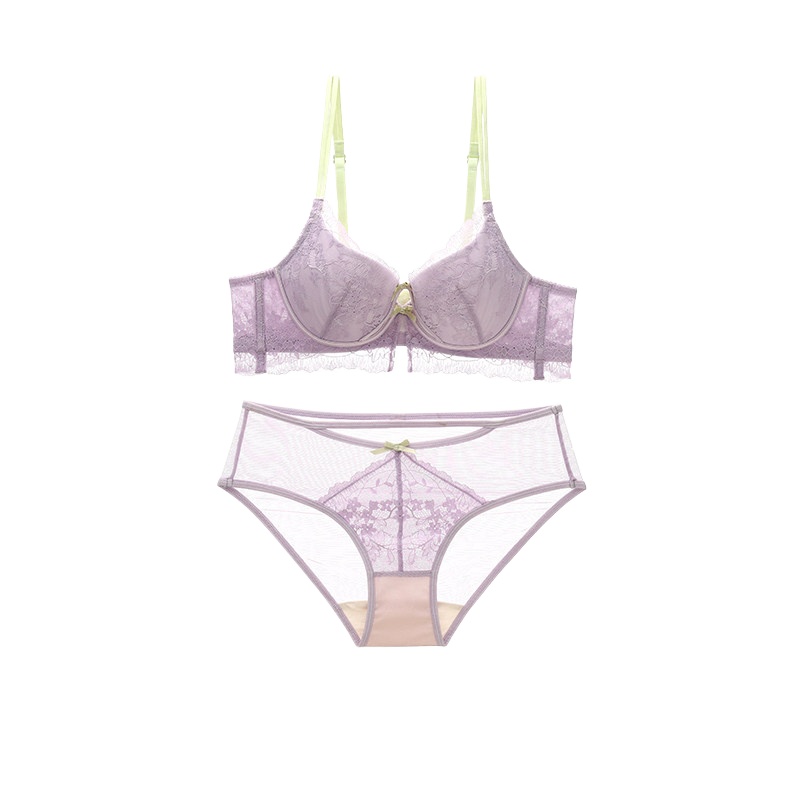 New Girly Sweet Lace Women Und - Lace Bralette Set recension och pris